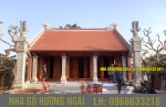 Nhà gỗ xoan 3 gian 14 cột